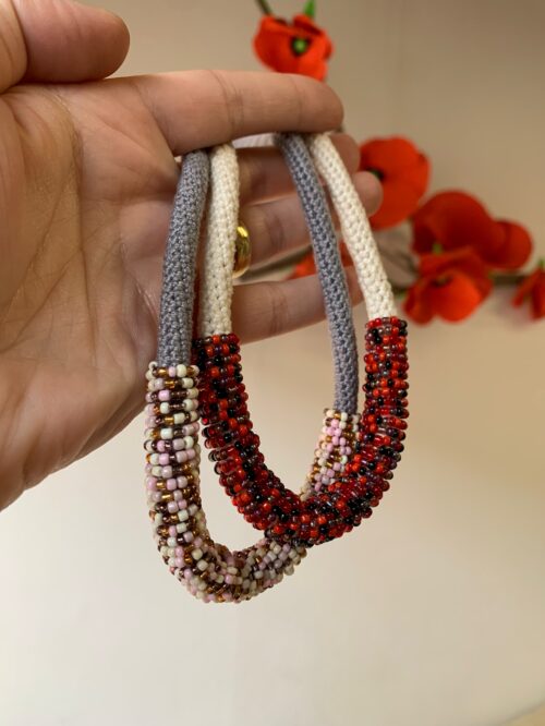 Collar tubo tejido a crochet