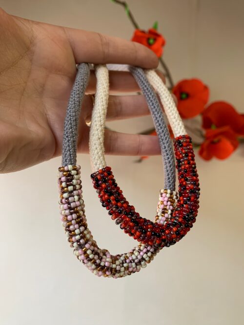 Collar tubo tejido a crochet