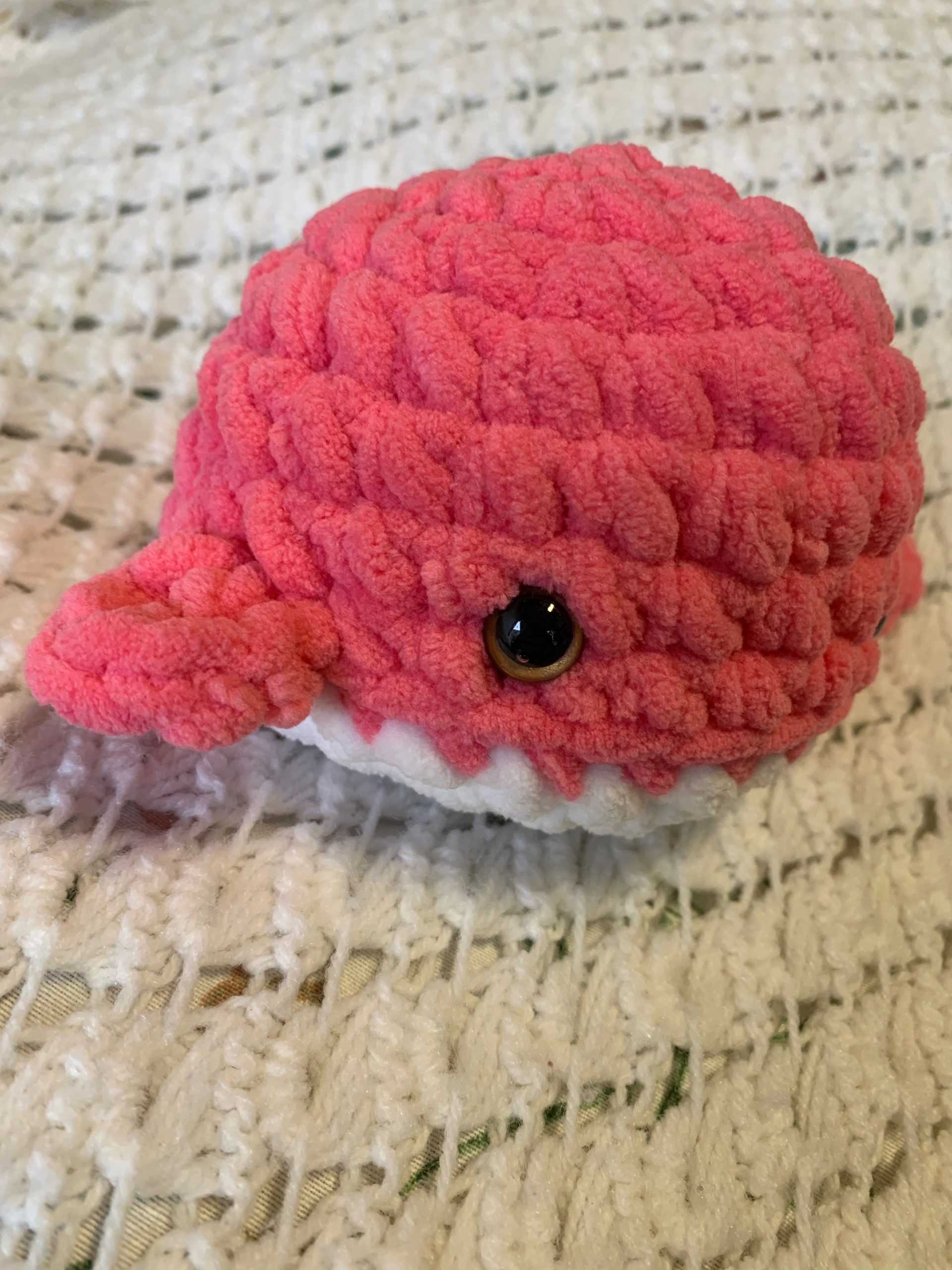 Mini Ballena Amigurumi Rosa - suave juguete de peluche tejido a mano - Imagen 7