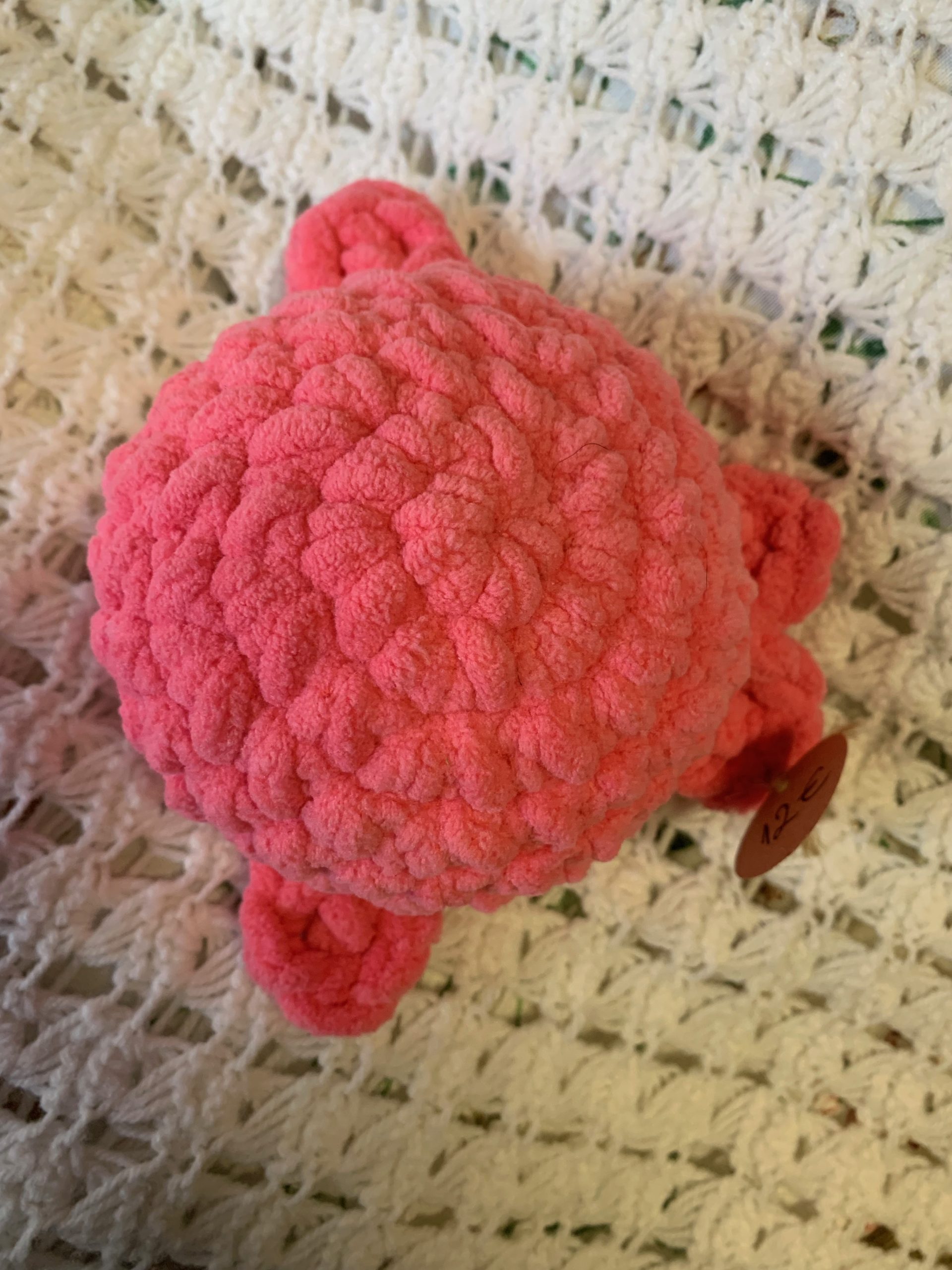 Mini Ballena Amigurumi Rosa - suave juguete de peluche tejido a mano - Imagen 4