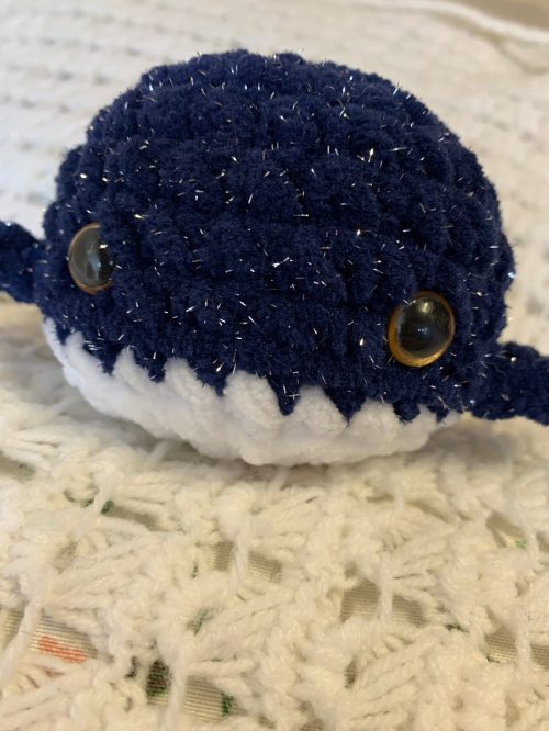 Ballena Galaxia amigurumi 10 cm – juguete de bolsillo