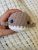 Ballena amigurumi color crema 10 cm