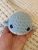 Ballena de ganchillo amigurumi azul clarito 10 cm – juguete de bolsillo